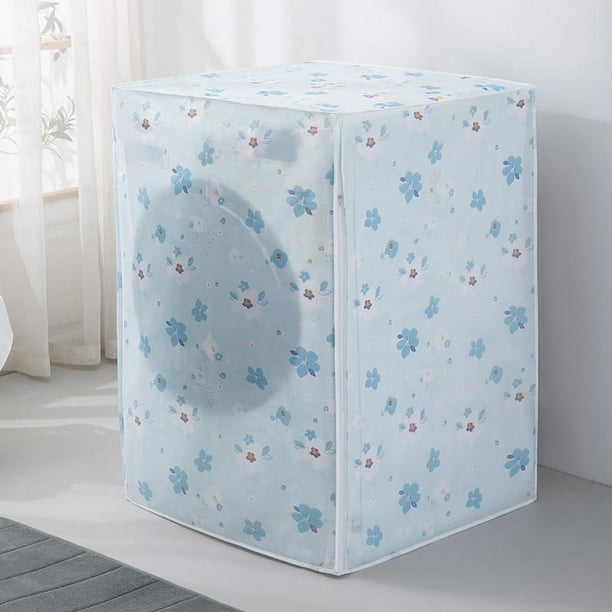 Nvzi Funda protectora para lavadora de tambor de 1 pieza, resistente al agua y al polvo,funda protectora de tela para el hogar, 63 x 62 x 85 cm (estilo 4)