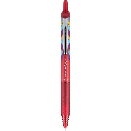 Pilot Precise V5 Premium Roller Pen X-Fine Open Stock-Retractable, Deco Red