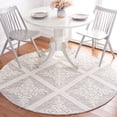 thumbnail image 2 of SAFAVIEH Vermont Trinity Floral Geometric Wool Area Rug, Ivory/Grey, 6' x 6' Round, 2 of 8