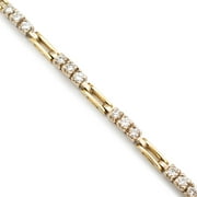 Vintage 18K Yellow Gold Diamond Link Bracelet