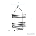 thumbnail image 3 of Moorefield 3-Tier Hanging Shower Caddy with Suction Cups, Non-Slip Neck, Bathroom Organizer, Matte Black, 3 of 7