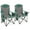 Green 2pack, variant on ARROWHEAD OUTDOOR XXL Folding Padded Camping Chair, Green