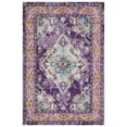 thumbnail image 3 of SAFAVIEH Area Rug 6'7"x9'2" - Monaco Collection - Traditional Design, Violet & Light Blue, Ideal for Living Room, Bedroom, Dining Space (MNC243L), 3 of 11