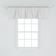 thumbnail image 2 of Ambesonne Geometric Window Valance, Hexagonal Stripes, 54" X 18", Black and White, 2 of 3