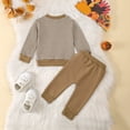 thumbnail image 6 of KPOPLK Boy Clothes Winter Toddler Baby Boy Outfit Knit Sweatshirt Top Pants 2Pcs Set 6 9 12 18 24 Months 2T 3T Little Boys Fall Winter Warm Clothes Khaki Size 2-3 Years, 6 of 9