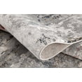 thumbnail image 4 of 2' x 3' Gray and Blue Abstract Washable Non Skid Area Rug, 4 of 10