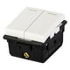 thumbnail image 3 of Interruptor Doble 3 Vias Stalo Kristalo Blanco 1/2", 3 of 3