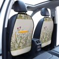 thumbnail image 4 of Zufioo Herbs and Wildflowers for Car Seat Kick-Proof Storage Pads 2 Pack, Anti-Stain Adjustable Car Seat Protectors for SUV, Jeep, Truck-One Size, 4 of 9