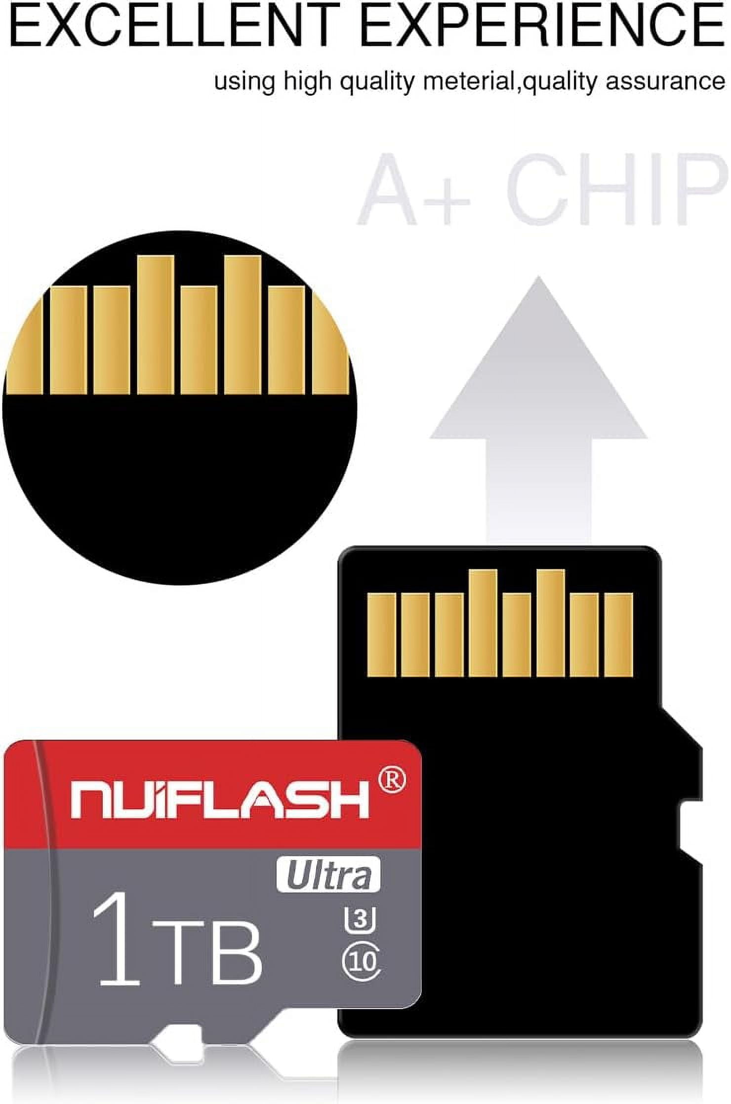 Micro SD Card 1024GB Memory Cards 1024GB Micro SD Memory Card Class 10 Fast Speed Flash Mini SD Card for Smartphones/Computer TF Card for Camera/Car Navigation