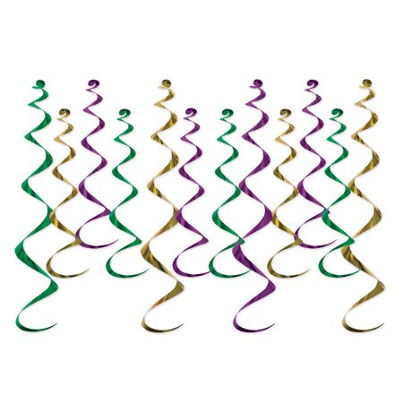Metallic Whirls, (Pack of 6)