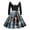 B-Light Gray, variant on Christmas Hepburn Dress for Ladies Vintage Winter Xmas Dresses Oversized Long Sleeve Y2k Essential Snowflake a Line Dress 2025 V Neck Santa Dress(Khaki,M)