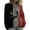 Red, variant on Halloween Sweaters for Women Cat Sweater Spooky Face Print 2026 Womens Patchwork Pumpkin Knitted Pull Over