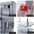 thumbnail image 4 of 10-Tier Non-Woven Shoe Rack, Space-Saving Vertical Shoe Storage Organizer for Entryway Closet Dormitory, Large Capacity Breathable Dustproof Portable, 4 of 9
