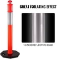 thumbnail image 7 of VEVOR 5Pack Delineator Posts, PE Delineator Post Kit 44 Inch Height, 10 inch Reflective Band, Traffic Delineator Posts with Rubber Base, Orange, 7 of 7