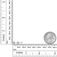 thumbnail image 6 of Gem Stone King 14K White Gold Sky Blue Topaz Stud Earrings for Women Men (1.00 Cttw, Gemstone Birthstone, Round 5MM), 6 of 6