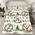 thumbnail image 2 of Castle Fairy Teens Santa Claus 3pcs Twin Sheet Sets,Cardinal Bird Twin Fitted Sheet,Merry Christmas Breathable Flat Sheet,Ultra Soft Home Decor, 2 of 7