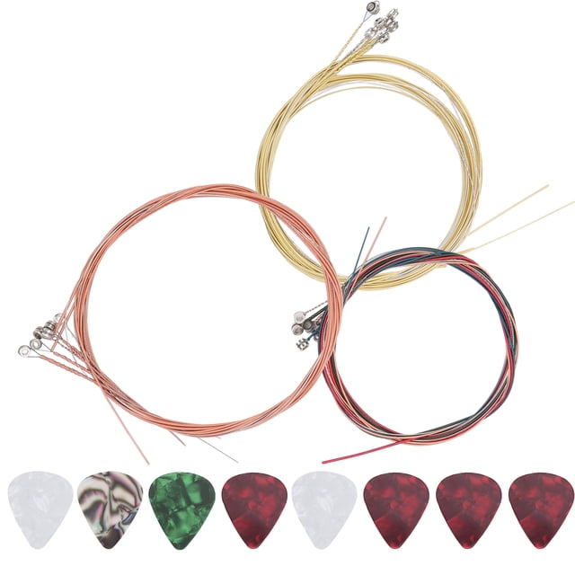 Acoustic Guitar Strings, Practical Stable Acoustic Guitar Strings Set For Ukuleles For Folk Guitars For Acoustic Guitars For Electric Guitars