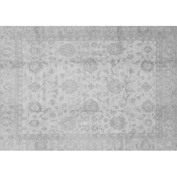 Ahgly Company Indoor Rectangle Oriental Gray Traditional Area Rugs, 8' x 10'