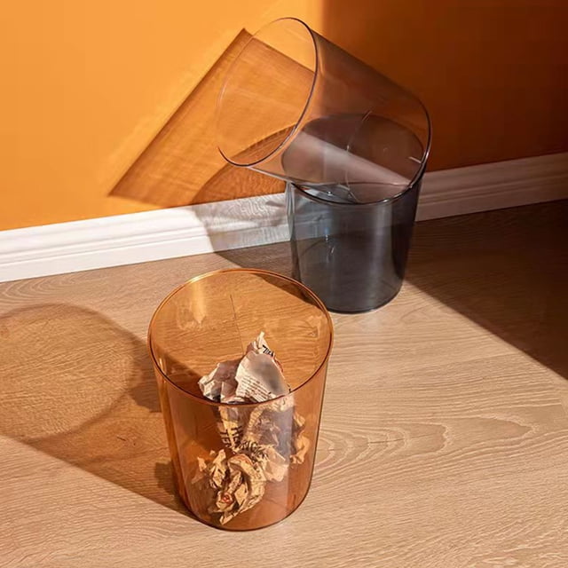 WEUVEB Basurero Para Oficina Con Simple Y Material Pet Resistente Para