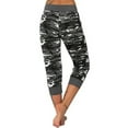 thumbnail image 3 of Women Plus Size Camouflage Yoga Pants Capris Crop Leg Running Pants Tight Casual Crop Legging Jeggings Womens Activewear Pants Capris, 3 of 3