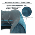 thumbnail image 5 of Almohada Cojín Cuello De Viajealmohada Espuma Azul Gris, 5 of 5