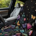 thumbnail image 6 of ZUXONGSY Car Seat Cover Towel Butterfly Flower Print Cars Seat Towel Covers Non-Slip Towel Bucket Seat Covers Universal Fit for Cars Suvs Vans Trucks, 6 of 8