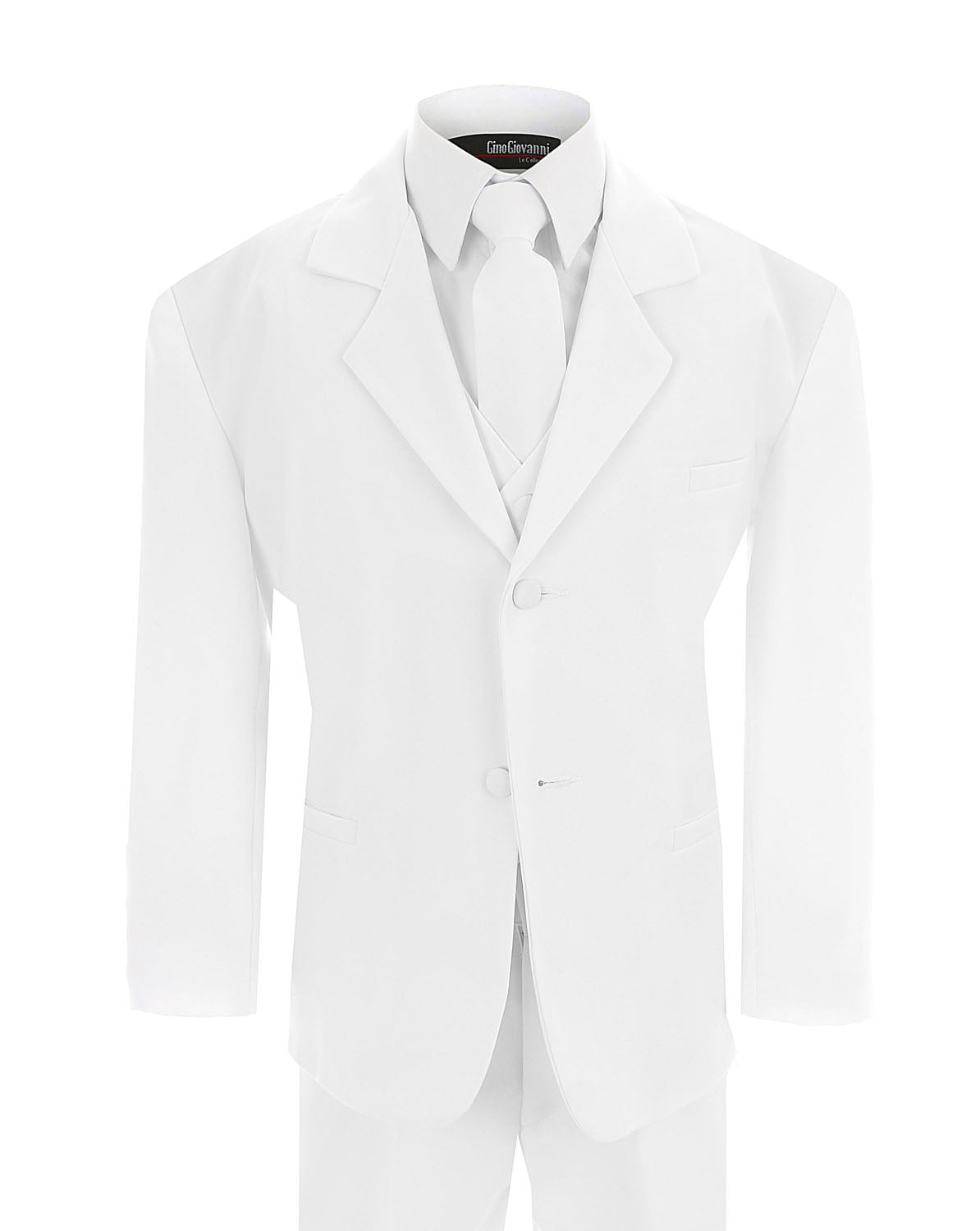 Gino Giovanni Formal White Dress Shirt for Boys From Baby to Teen 