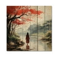 thumbnail image 3 of Designart "Japan The Land of the Samurai VII" Japanese Print on Natural Pine Wood, 3 of 5