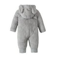 thumbnail image 4 of Fesfesfes Newborn Baby Jumpsuit Fleece Footie Snowsuit Winter Bunting Onesie Cartoon Warm Hooded Romper Jumpsuit Outfits For Girls Boys Clothes Sale, 4 of 9