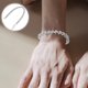 thumbnail image 4 of Pulsera romana creativa con cristales de circonita para mujer, brazalete de diamantes de imitación, joyería de lujo exquisita (plata), 4 of 7