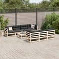 thumbnail image 2 of vidaXL 8 Piece Patio Sofa Set Solid Wood Pine, 2 of 9
