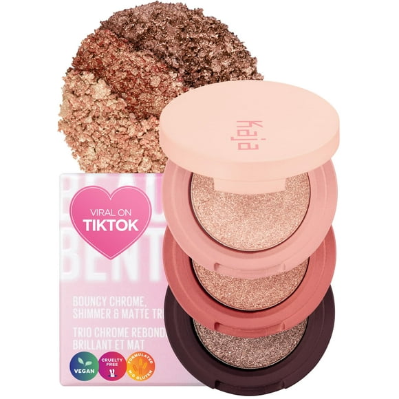 Trio de sombras de ojos KAJA Beauty Bento Collection Peach Orange