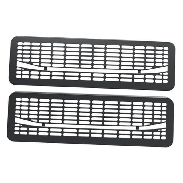 2 cubiertas de ventilación negras de repuesto directo para el asiento trasero, protector de rejillas, accesorios interiores de coche para el modelo Y.