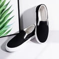 thumbnail image 5 of KEINDI Women’s Slip On Canvas Low Top Shoes Fashion Sneakers and Casual Loafers Flats Shoes For Women Black size 8, 5 of 7