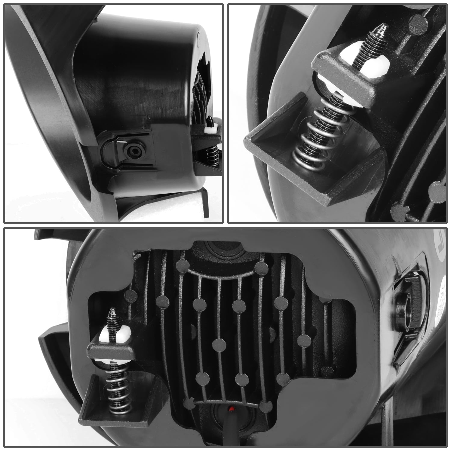 For 2009 to 2014 Ford F-150 Pair of Clear Lens Full LED Lighting Driving Fog Lights Lamps with Switch and Bezels 12 13
