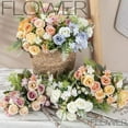 thumbnail image 1 of Paokuoon Artificial Flower Simulation Multi Color Mixed Rose Bouquet Faux Silk Appearance Flower, 1 of 7