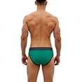 thumbnail image 3 of TANBOM Men's Sexy Triangle Swim Trunks Adjustable Drawstring Bulge Pouch Polyamide Comfortable Green 2XL, 3 of 5