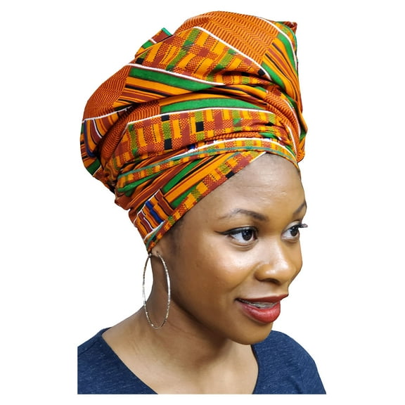 Kente African Print Multicolor Head wrap