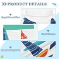 thumbnail image 2 of FORMRS Boys Rash Guard Short Sleeves Swim Shirt Quick Dry UPF 50+ Sun Protection, Sizes 3-12T, Colorful Sailboats, 2 of 6