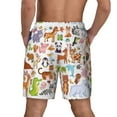 thumbnail image 3 of Kdxio Animal Cartoon Style Print Men'S Swim Trunks With Compression Liner 7 Inch Inseam Quick Dry Swim Shorts, 3 of 7