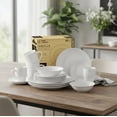 thumbnail image 1 of Red Velvet Vajilla de Porcelana, Set de 16 Piezas, Incluye 4 Platos Extendidos, 4 Platos Postre, 4 Tazones y 4 Tazas, Blanco, 1 of 6