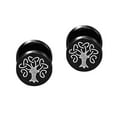 thumbnail image 2 of Pendientes de tuerca de Acero inoxidable Fernando pequeños pendientes para hombres y mujeres con barra Piercing joyería para Festival Día de San Valentín Estilo L, 2 of 8