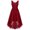 Burgundy, variant on CHICTRY Girls Sleeveless High-Low Hem Dress Special Occasion Chiffon Flower Girl Bridesmaid Dress