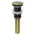 thumbnail image 3 of Kingston Brass DTT5302A3 Easy Touch Standard Mount Toe-Tap Tub Drain Kit, Vintage Brass, 3 of 7