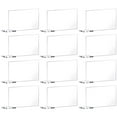 thumbnail image 1 of 12 letreros acrílicos transparentes en blanco para mesa de boda, letreros con número de asiento, 1 of 5