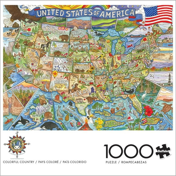 Buffalo Games - Signature Collection - Colorful Country - 1000 Piece Jigsaw Puzzle