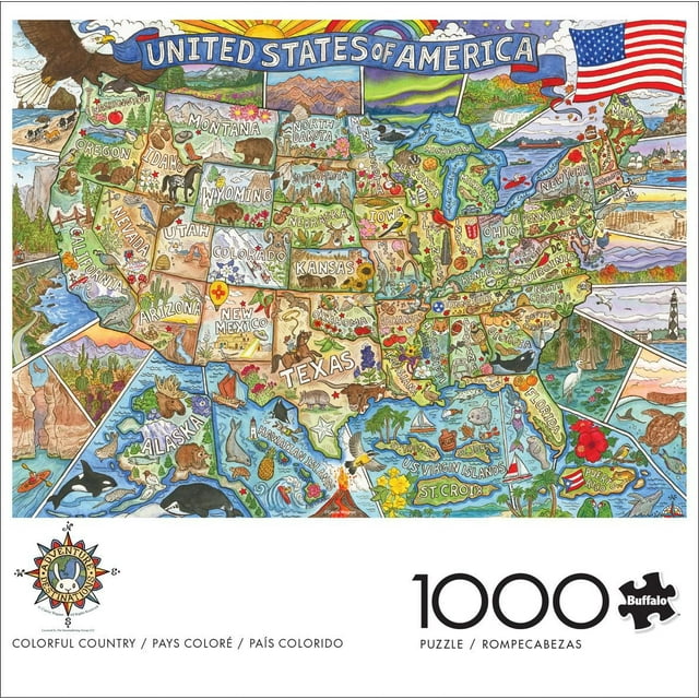 Buffalo Games - Signature Collection - Colorful Country - 1000 Piece Jigsaw Puzzle