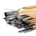 thumbnail image 4 of Boovnll Pens, 24 Pcs/Set Nylon Bristle Handle Watercolor Brush Pen Scrub Scraper Painting Art Brush Supplies, School Supplies, Gel Pens, Pen, 4 of 9