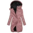 thumbnail image 2 of Aboser Womens Quilted Jackets Plus Size Long Puffer Jacket Sherpa Fleece Lined Hooded Down Coats Thermal Casual Zip Up Outerwear Coat with Pockets, 2 of 8