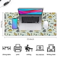 thumbnail image 5 of Long Mouse Pads for Desk,LightColor Dinosaurs Name Pattern Desk Mats on Top Of Desks, Desk Mouse Pad Extra Large with 3mm Non-Slip Base and Stitched Edge for Gaming,Office,Work,Home 35.4"x15.7", 5 of 6